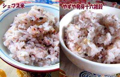 シェフズ米とやずや発芽十六雑穀の炊き上がり